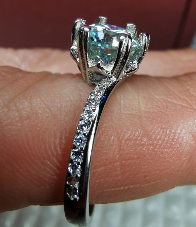 Bague Large en Argent - Gros Anneau lisse bombé TAILLE 58