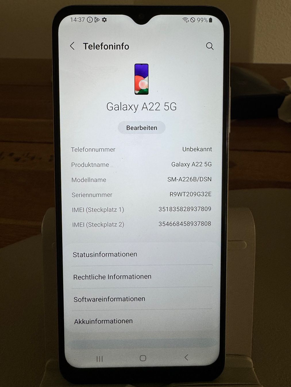 Samsung Handys / Smartphones: Samsung Galaxy A22 5G – Gebraucht aus Adliswil von Busys 1