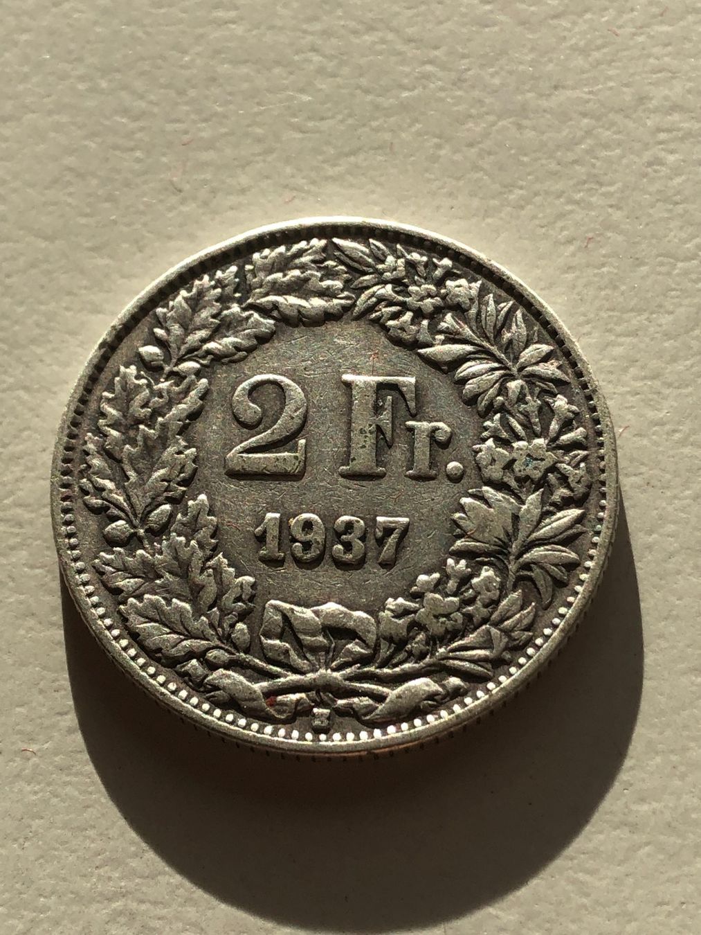 Tutti le monete: 2 Fr. 1937 – Usato da Schötz venduto da Odpa