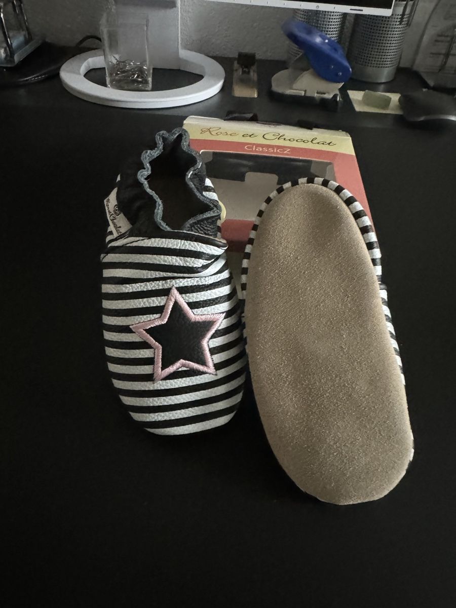 Schuhe für Jungen: Lederfinkli Sternenmotiv Gr. 18-24 Monaths – Neu und originalverpackt aus Kerns von Kaefer2003 1