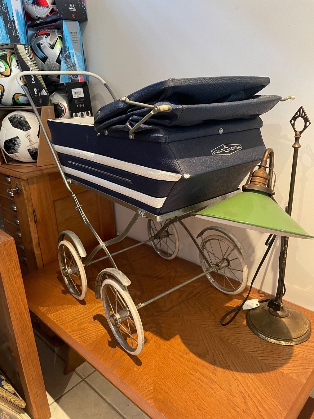 Kinderwagen: Ancienne Poussette Wisa Gloria en Cuir – Gebraucht aus Vallamand von Bricbracbroc82 9