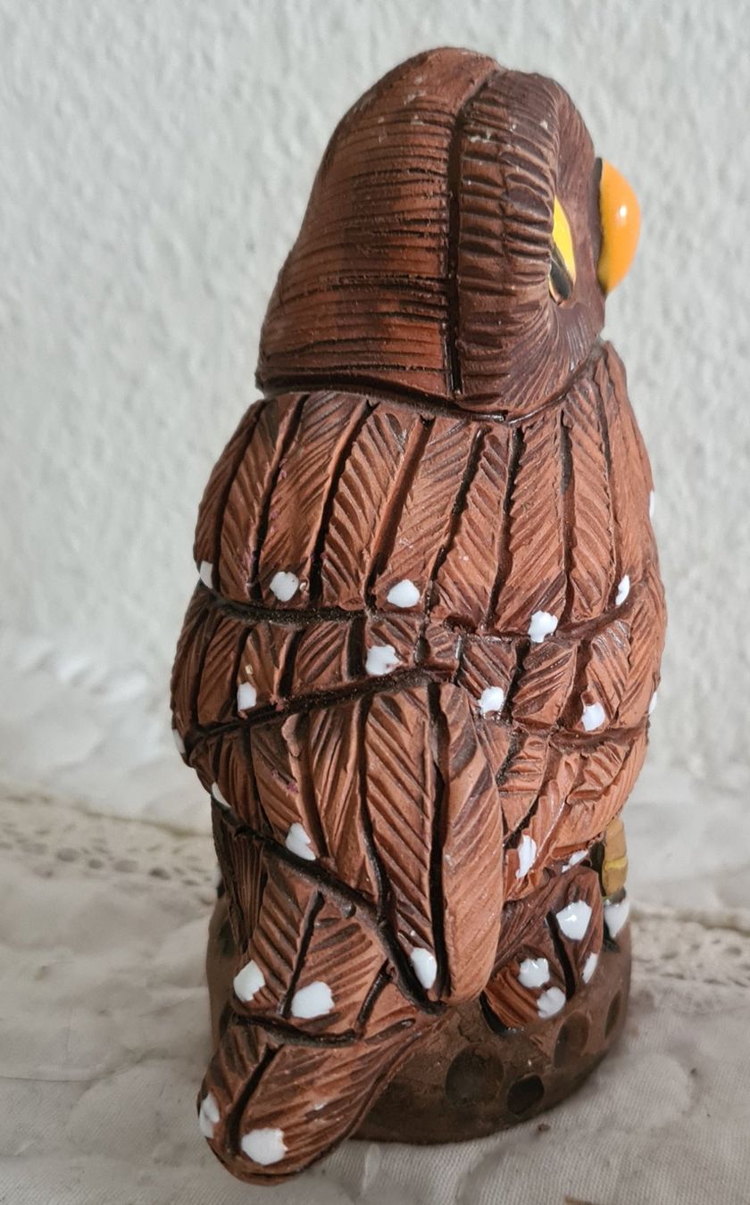 Sculture & Statue: Eulenfigur Peru Ton 12 cm – Usato da Winterthur venduto da bibummi 2