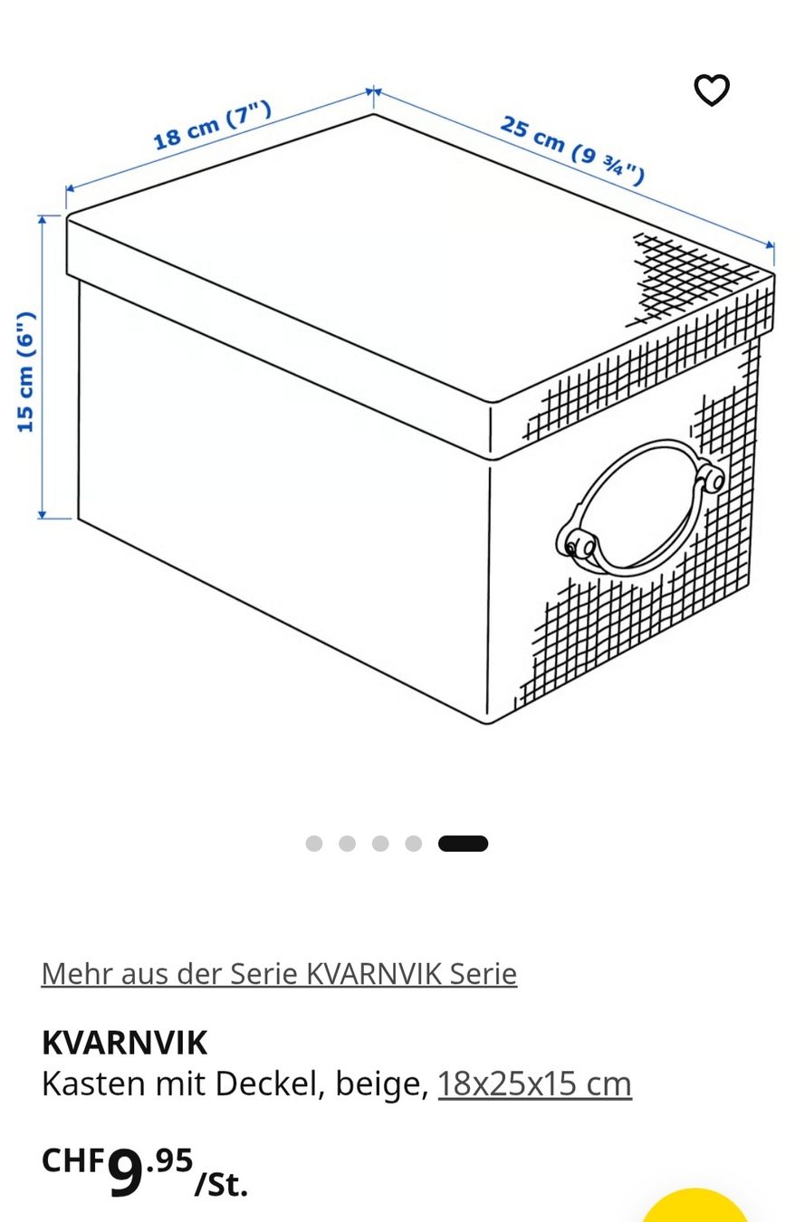 Ikea Altro in Decorazioni & Accessori: Kastel mit Deckel Ikea – Usato da Birsfelden venduto da aer_q78f 3