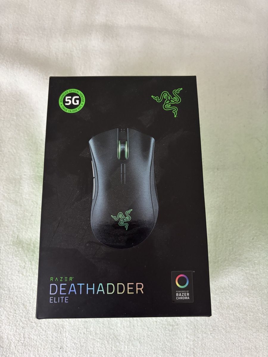 Razer Mouse: Razer DeathAdder Elite Gaming Maus mit 5G Sensor schwarz – Usato da Lütisburg venduto da bubelino 1