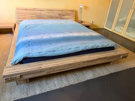 Massivholzbett Akazie 160 x 200 cm