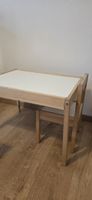 Kindertisch und Stuhl Set Holz weiss guter Zustand
