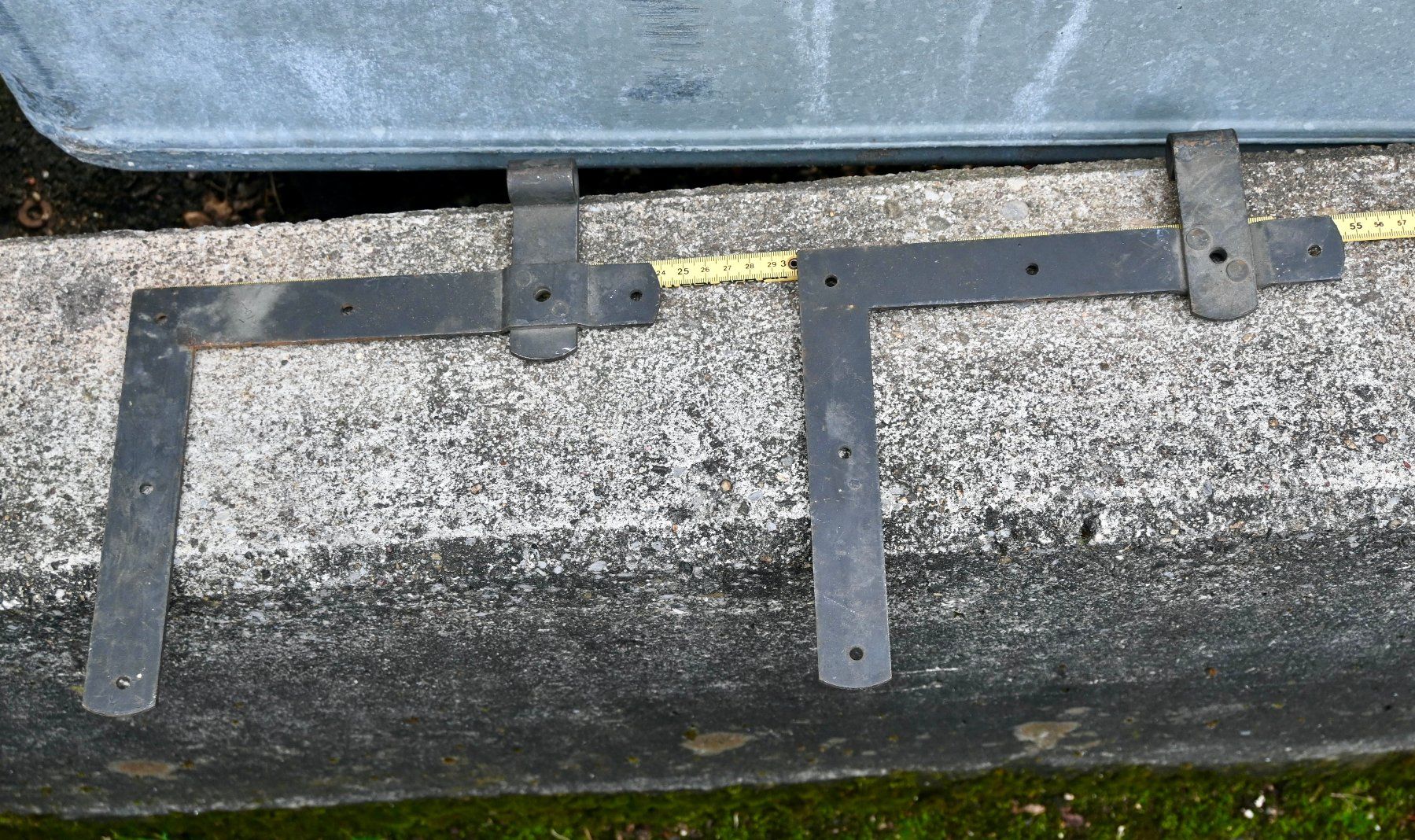 Ferramenta: 2 alte Türwinkelbänder  20 x 24 cm – Usato da Pfaffhausen venduto da mono_rec 5