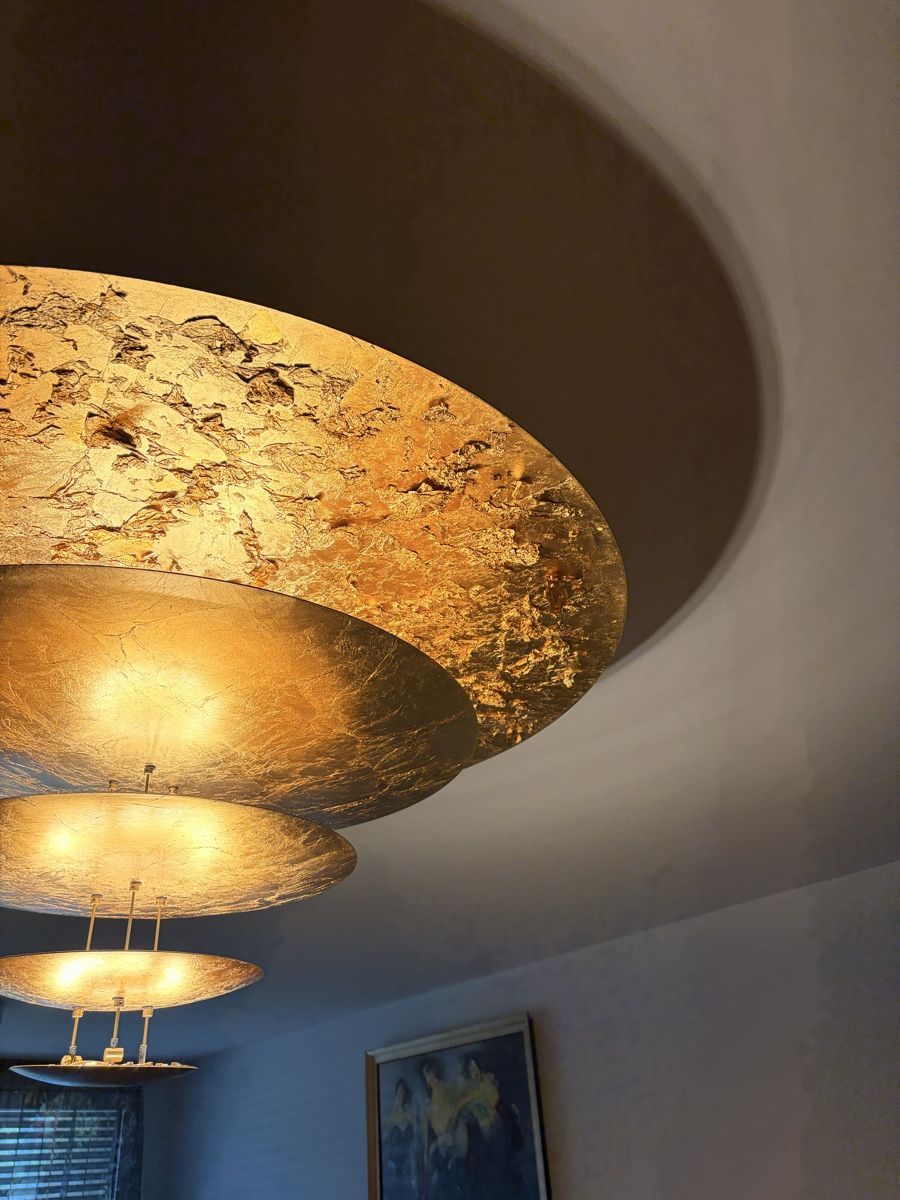 Catellani & Smith Lustres & lampes de plafonds: Catellani Macchina della Luce Leuchte mit Blattgold – D'occasion à Zürich par Sejla 1
