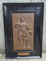Metallrelief Wilhelm Tell Niederurnen 1907 antik