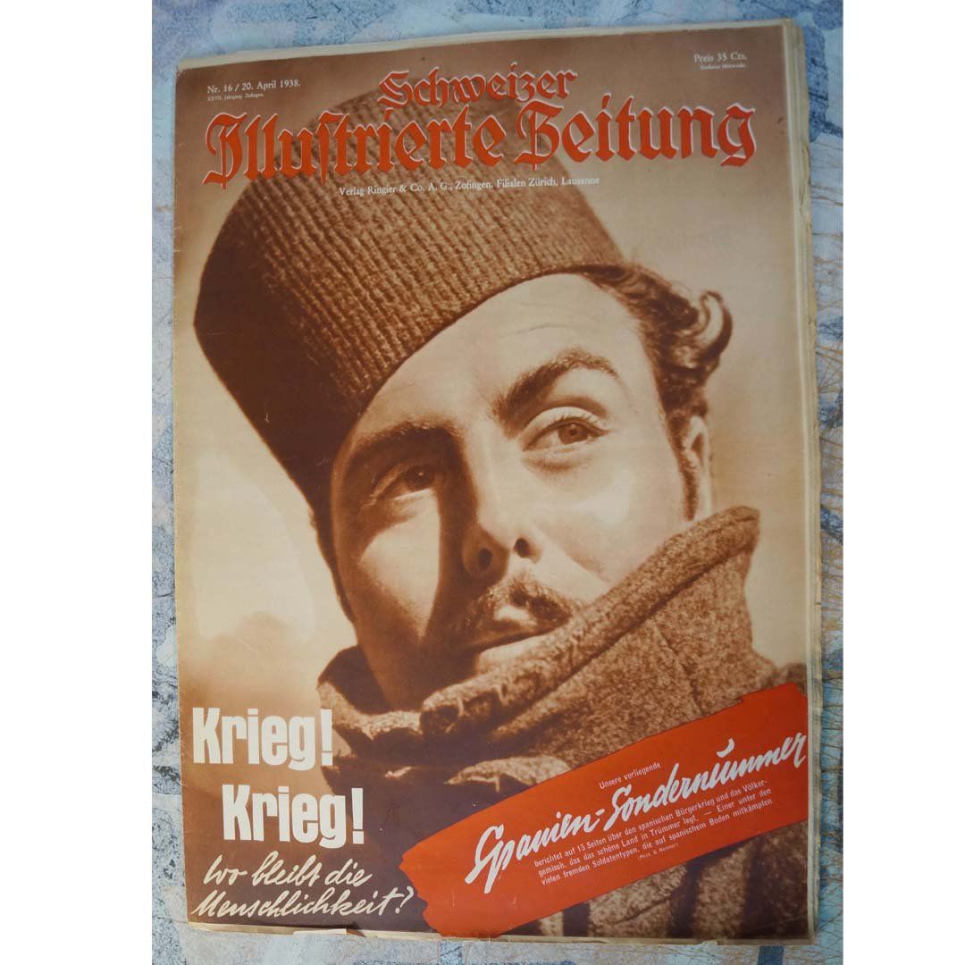 Zeitschriften & Magazine: Schweizer Illustrierte  1938 Spanien  Bürgerkrieg – Gebraucht aus Härkingen von sammelbecken