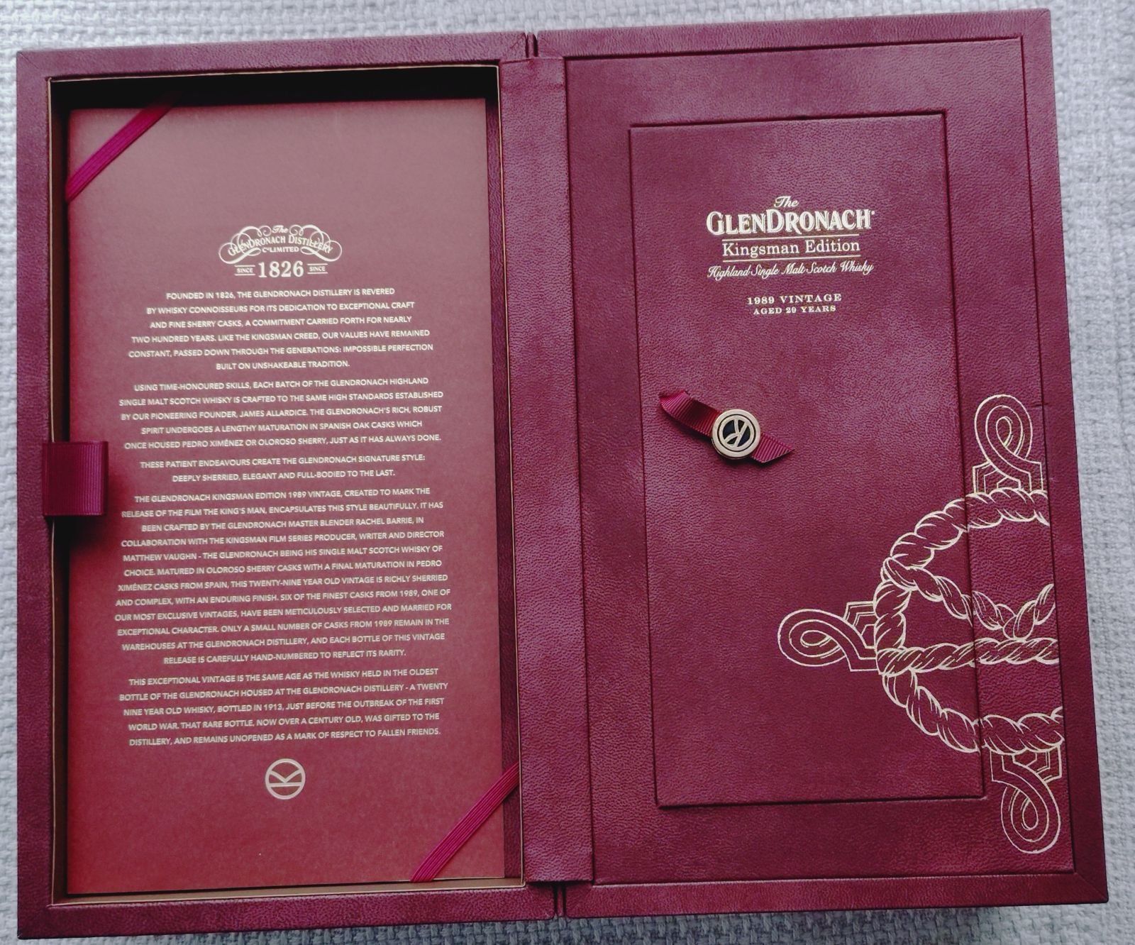 Glendronach Bevande alcoliche: GlenDronach Kingsman Edition 1989 – Nuovo e nell'imballaggio originale da Grüningen venduto da Stargazer 2
