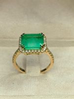Bague Solitaire Émeraude