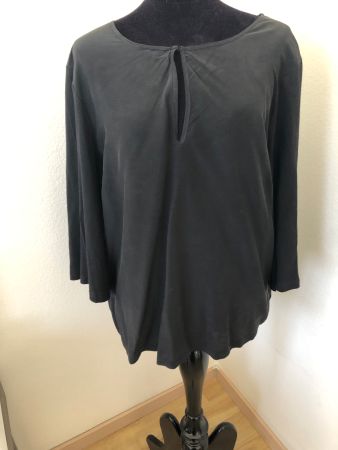 Schwarze Bluse, Grösse 46, Casual Look Top Damen