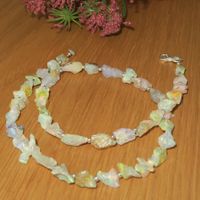 Natural Ethiopian OPAL-Nugget Beads Collier 6-17mm/ NP 170,-