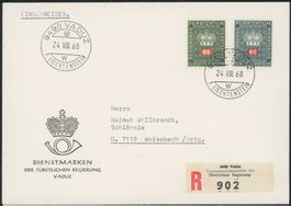FL - 1968 - Dienstmarke - Ersttagsbrief FDC ET