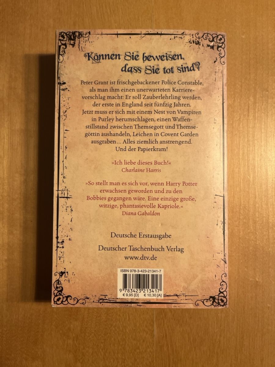 Bücher: Ben Aaronovitch London Romane – Gebraucht aus Olten von Sime33 1