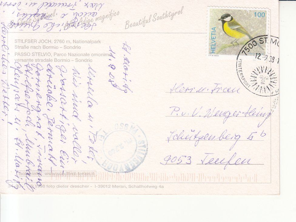 Cartes postales: Stilfser Joch 2008 – D'occasion à Bürglen TG par StampGraf 1