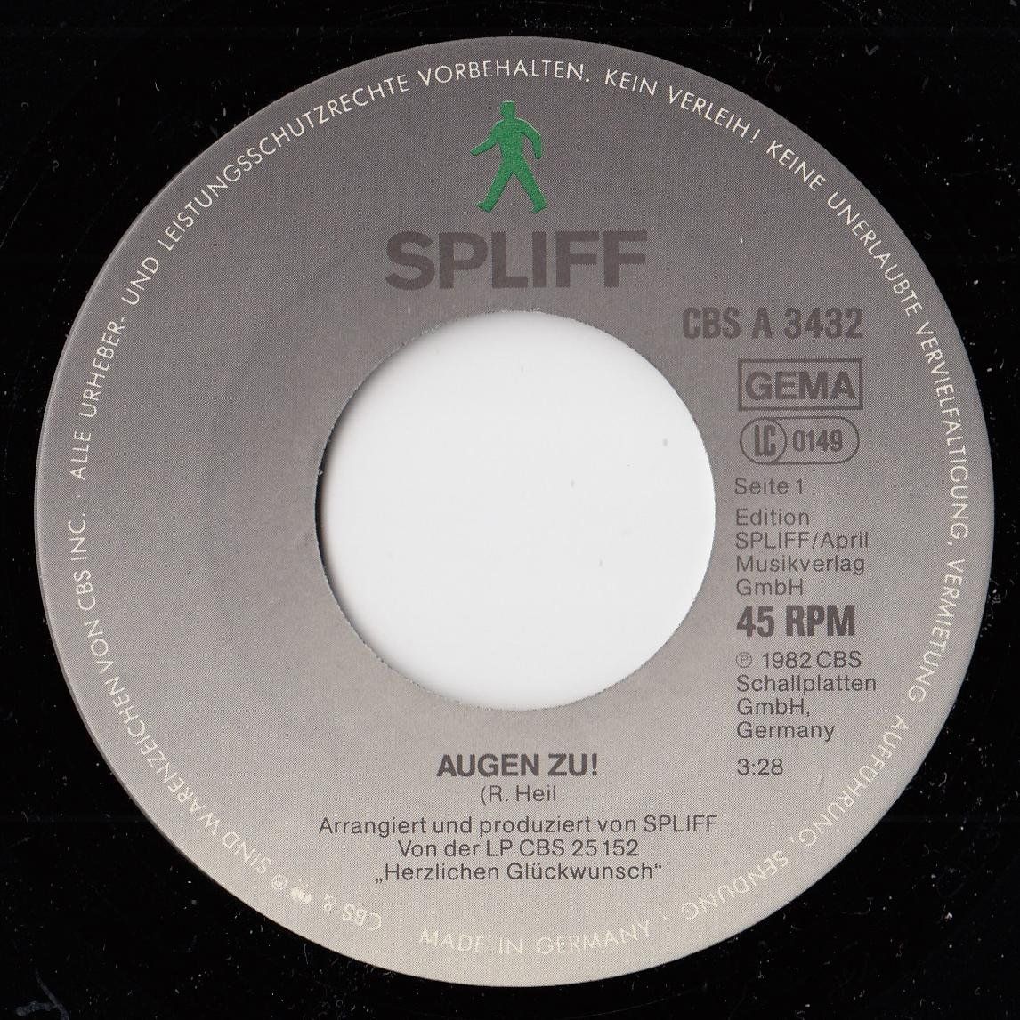 Schallplatten: Spliff Vinyl Single von 1982 – Gebraucht aus Volketswil von Abcrecords 2