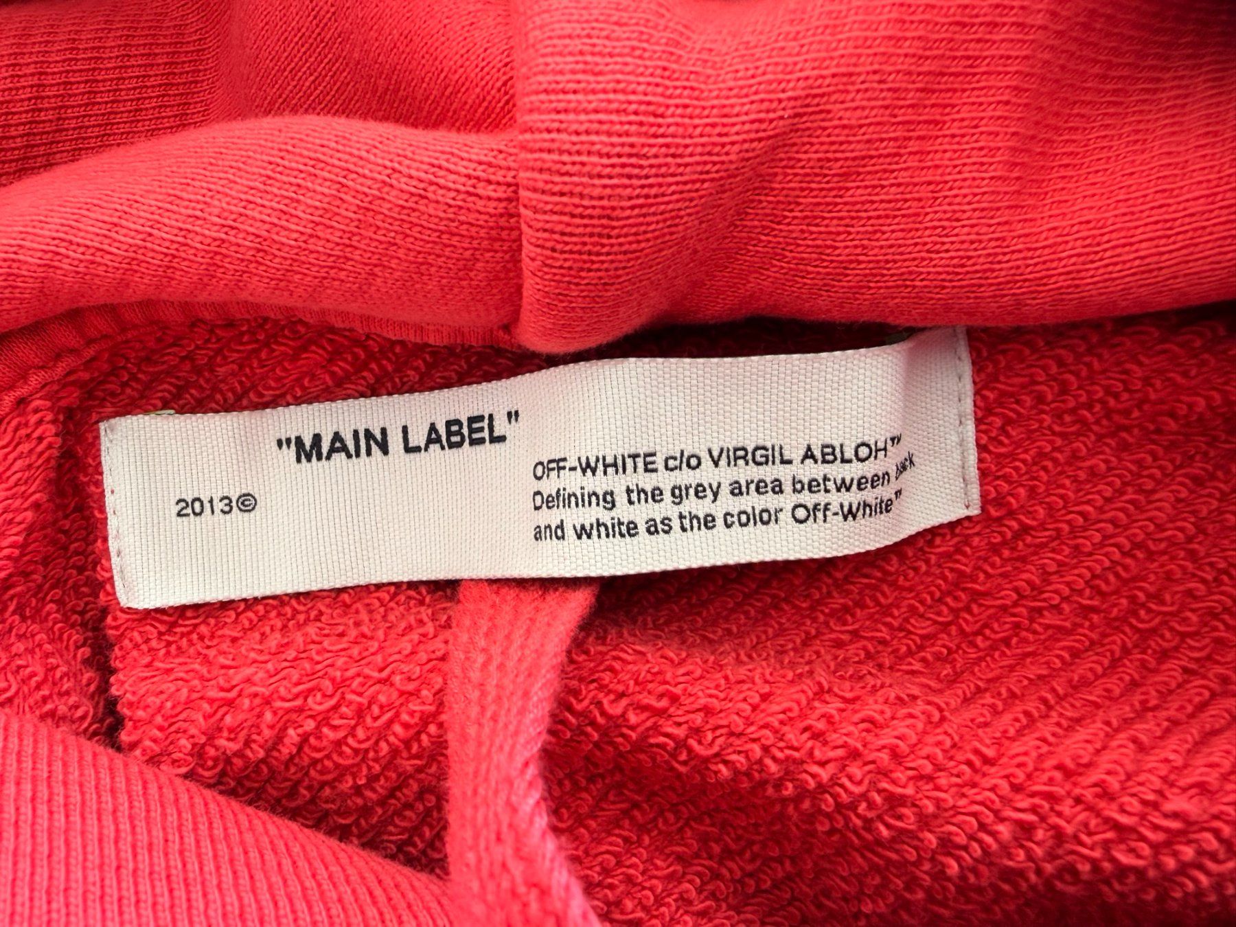 Off-White Maglioni & Felpe: Off-White sweat capuche rouge, taille M – Usato da Jongny venduto da Poke-Riviera. 3