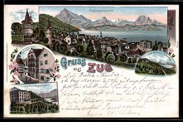 Litho Zug, Hotel und Pension Schönfels,