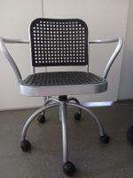 DePadova Silver Swivel Desk Chair Vico Magistretti Design