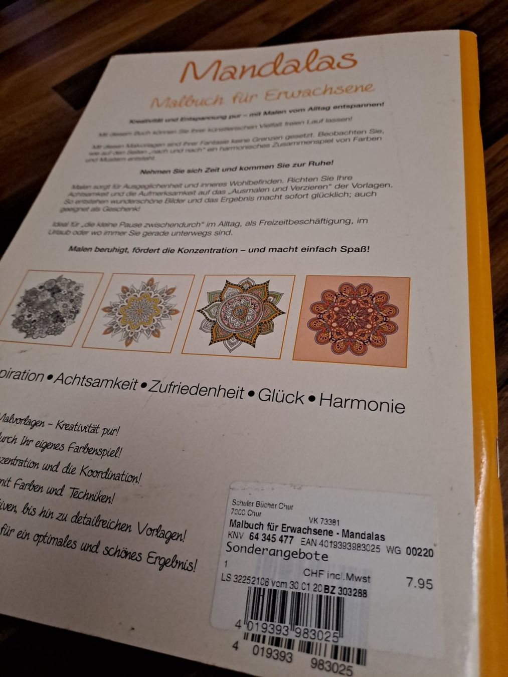 Libri: Malbuch Mandala – Usato da Emdthal venduto da kasira 2