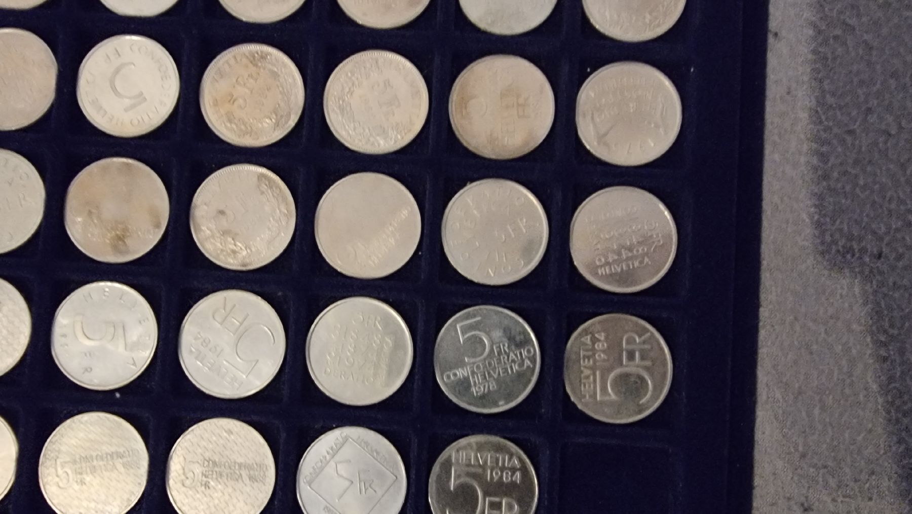 Tutti le monete: 5 francs  X 39 pieces commémoratives suiss – Nuovo (secondo la descrizione) da Cormondrèche venduto da yo1978 2