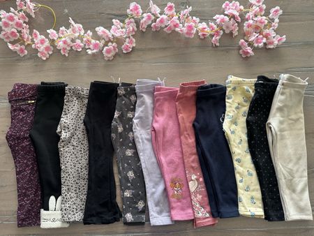 12 warme Leggins Mädchen Grösse 98 bis 104💕🌸