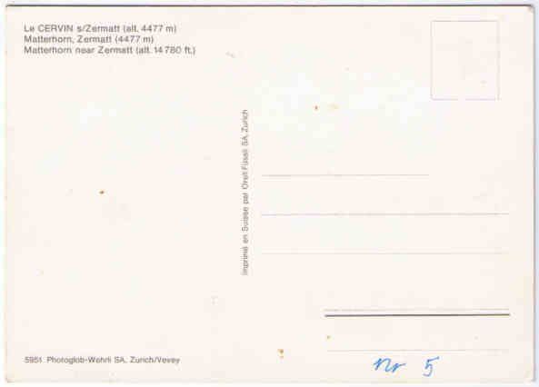 Cartes postales: Zermatt - Matterhorn – D'occasion à Binningen par Mountainrider 1