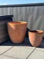2 hochwertige Terracotta-Tontöpfe – nur zusammen