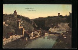AK Fribourg, Vallée du Gatteron, 1908