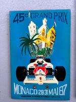 Grand Prix de Monaco 1987 Poster - Lacquered Reproduction