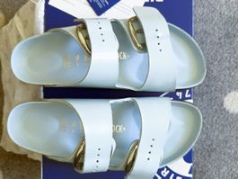 Birkenstock Arizona Big Buckle Baby Blue High shine