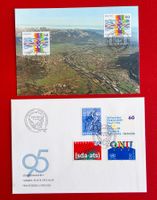 WERBE 872 - 875 FDC SCHWEIZ 886 LIECHTENSTEIN 1057 MK 1995