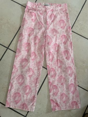 LCW Mädchen Sommerhose, Gr. 128-134, Rosa Muster, Neu