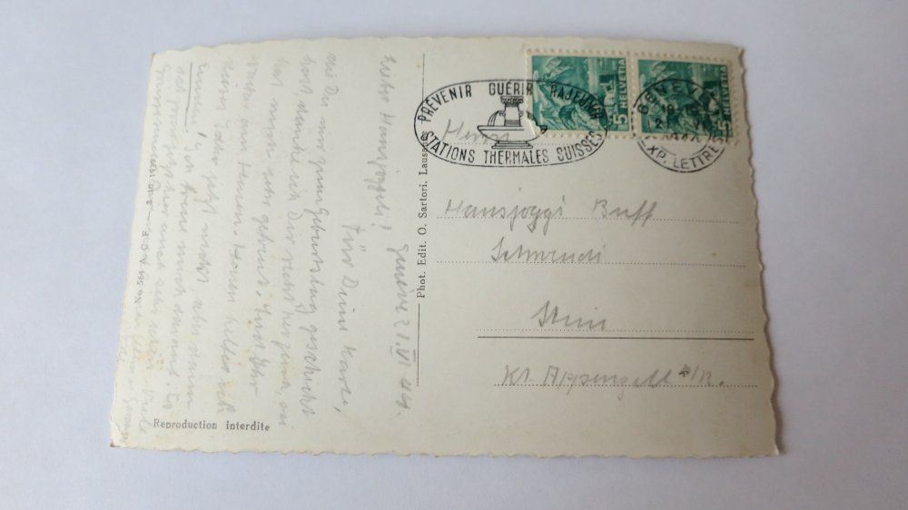 Cartoline postali: Geneve - La rade - 1944 – Usato da Jona venduto da centumprata 1