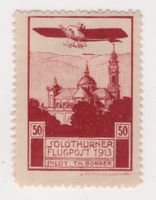 Flugpost Vorläufer von SOLOTHURN, Auflage nur rund 3000Stk!