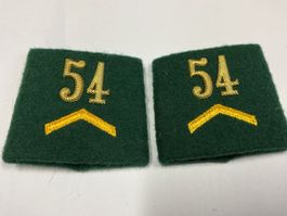 Platten Schulterbadge Korporal Inf Bat 54 Basel Stadt
