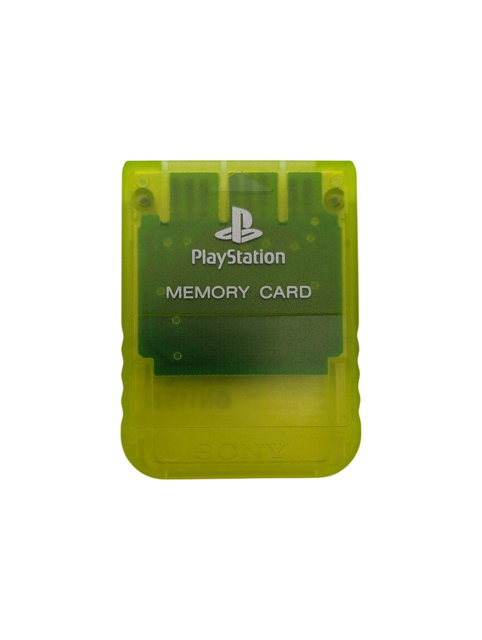 Sony Memory unit & Memory card: PlayStation 1 Memory Card Crystal Yellow – Usato da Domat/Ems venduto da IsseldorsShop
