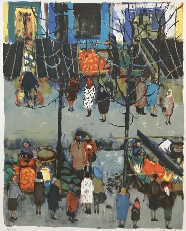 Nathalie CHABRIER (1932) Lithographie Handsigniert Kaufen auf Ricardo