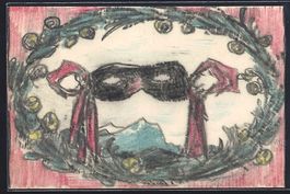 Handgemalt sign. Carl O. Arends: Augenma