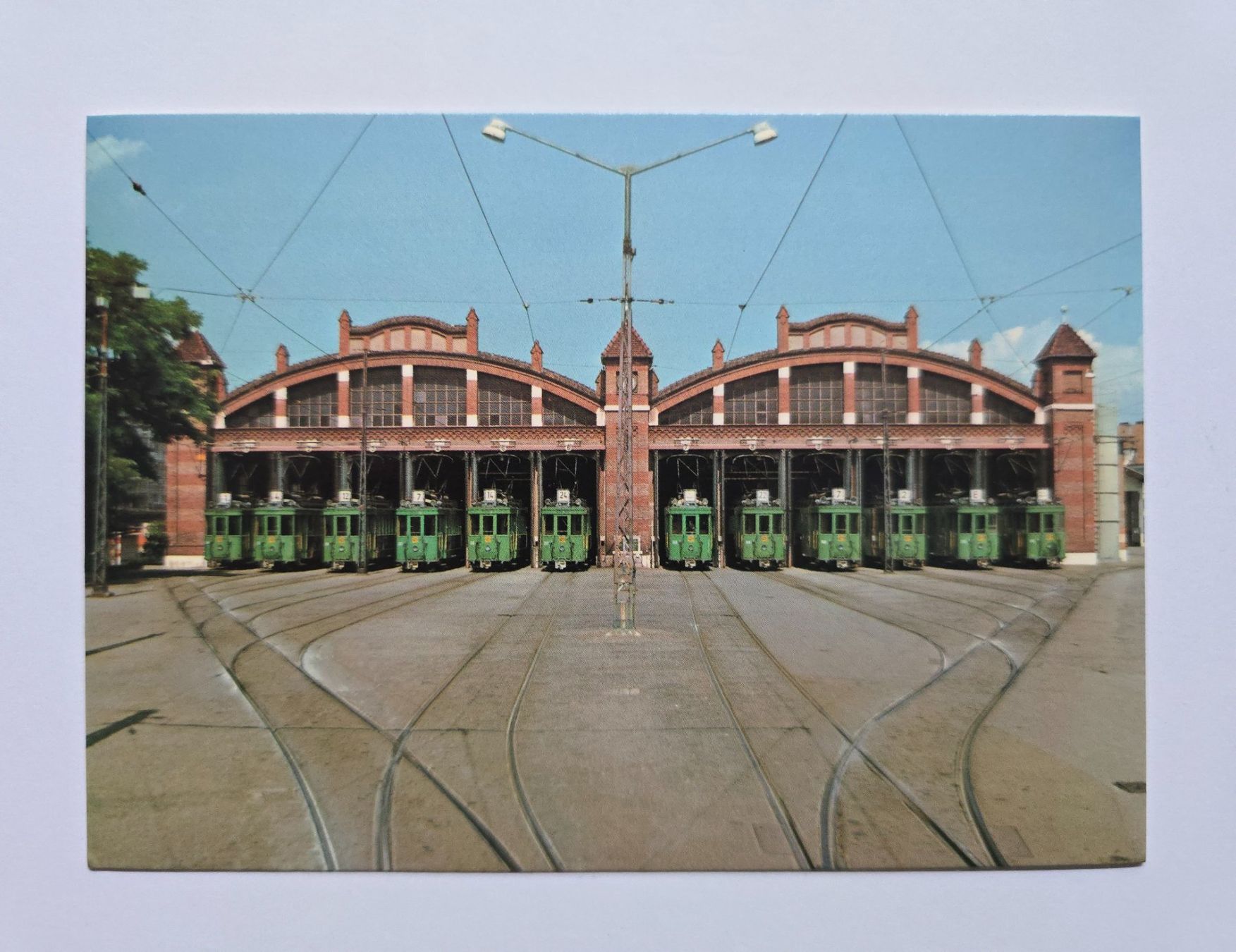 Cartoline postali: AK Bahnen Tramdepot Basel 1978 – Usato da Dättlikon venduto da Wundertuete_