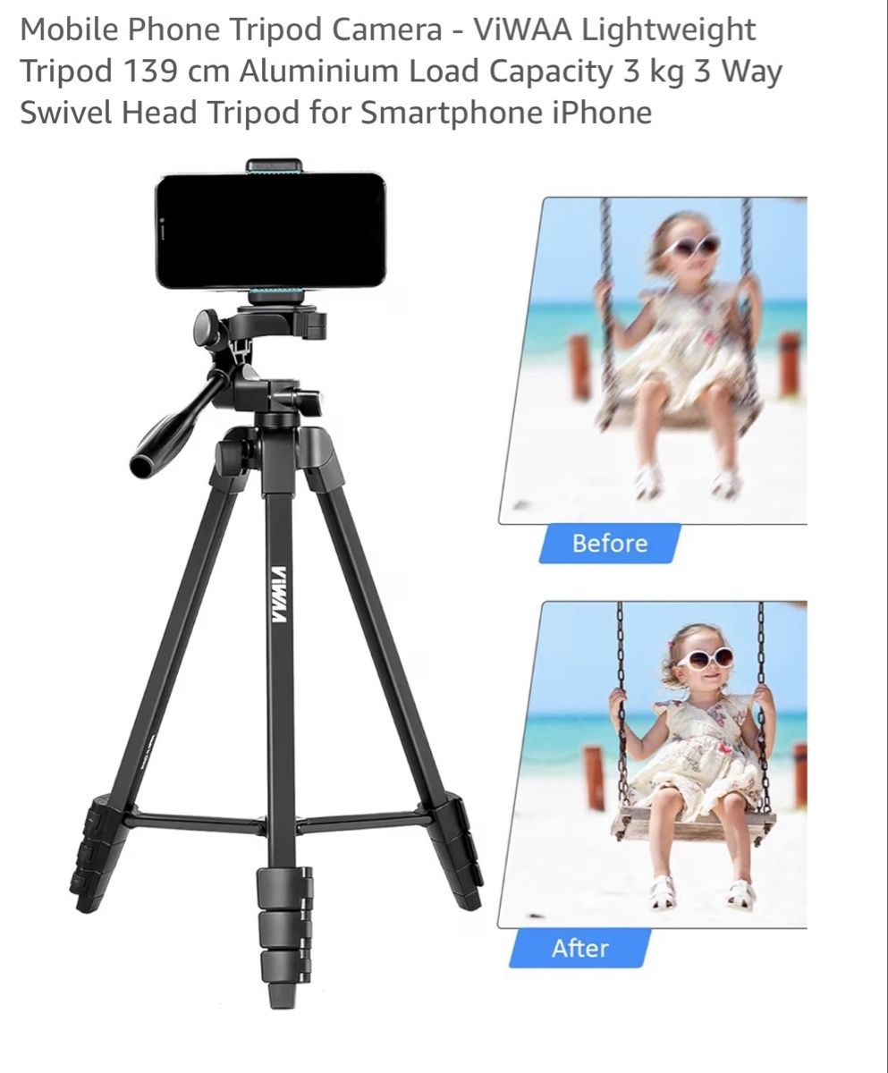 Treppiedi & Teste: VIWAA T1 Tripod Travel  – Nuovo (secondo la descrizione) da Schaffhausen venduto da vandemonian 4