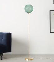 Schöne Stehlampe in Gold und Blau