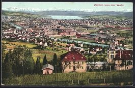 Zürich, Gesamtansicht von der Waid aus
