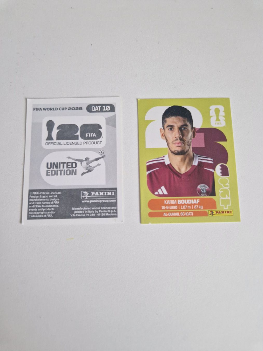 Panini Cartes à collectionner: Panini Sticker QAT10 – Neuf (Voir description) à Stüsslingen par white_angel86