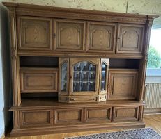 Vaisselier vintage en bois massif