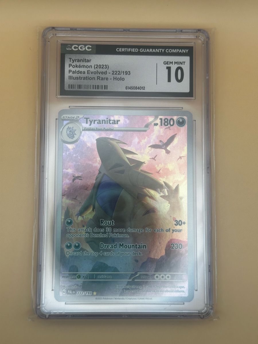 Pokémon Carte collezionabili: Pokémon Tyranitar CGC 10 Gem Mint Paldea Evolved – Usato da Winterthur venduto da ber_ylr8
