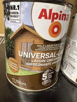 2 Stk Alpina HOLZ-LASUR FÜR AUSSEN 750ml 1x Palisander 1x Ma
