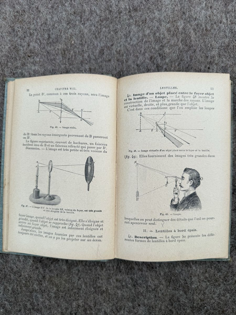 Livres: Cours élémentaire de Physique Lemoine Vincent 1924 – D'occasion à Fribourg par Ardoffel 8